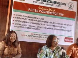 L-R NOA State Director Mrs. Tracy Ikolomi, NOA DG's Rep. & Director General Services Mrs. Rebecca Nasamu and Mr. Patrick Ochei