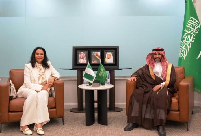Honorable Minister of State, Finance Dr. Doris-Uzoka and His Excellency Mr Abdulmuhsen bin Saad Alkhalaf, Vice Minister of Finance, Saudi Arabia