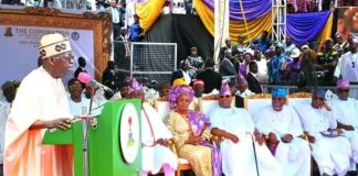 "The Pain is Leading to Gains", Tinubu Announces in Ibadan At Oba Ladoja's Coronation