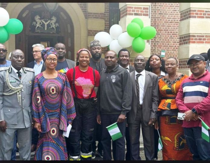 Nigeria Customs Service Celebrates Assistant Comptroller Ogboru’s Remarkable Motorbike Journey From Nigeria To Belgium