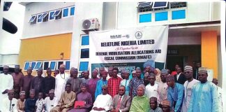 Front Row (Middle): Hon Ismail Mohammed Agaka, Federal Commissioner representing Kwara State; Front Row (4th right): Nwaze Joseph Okechukwu, Secretary to the Commission and other Senior Staff and Participants of the Training Exercise in Nasarawa State