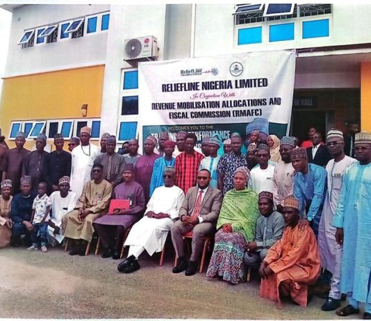 Front Row (Middle): Hon Ismail Mohammed Agaka, Federal Commissioner representing Kwara State; Front Row (4th right): Nwaze Joseph Okechukwu, Secretary to the Commission and other Senior Staff and Participants of the Training Exercise in Nasarawa State