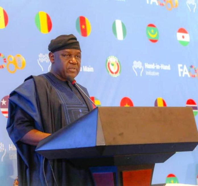 The Permanent Secretary of the Federal Ministry of Water Resources and Sanitation, Mr. Richard Pheelangwah, represented the Honourable Minister, Engr. Prof. Joseph Terlumun Utsev, at the closing ceremony of the National and Sub-Regional Hand-in-Hand Investment Forum, Enhancing Agriculture Value Chain Investment and Irrigation in West Africa and the Sahel, held from Tuesday, 16th to Thursday, 18th September 2025, in Abuja.