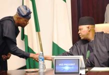 Vice President Kashim Shettima (R), with Governor of Cross River State, Bassey Otu during the 6th Meeting of the Presidential Food Systems Coordinating Unit Steering Committee at the Presidential Villa in Abuja on Thursday (11/09/2025).