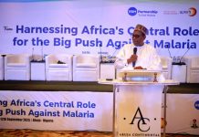 Prof. Muhammad Ali Pate Coordinating Minister for Health & Social Welfare delivering his keynote address during the 2-day Big Push Against Malaria Programme event held at the Abuja Continental Hotel Abuja. ( 11th Thursday - 12 Friday September 2025).