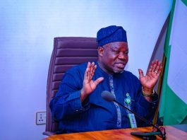 Surveyor-General of the Federation, and also the Chairman of the Governing Council of the African Institute for Geospatial Information Science and Technology (AFRIGIST) Surv. Abuduganiyu Adebomehin