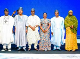 President Bola Ahmed Tinubu GCFR was represented by Vice President Kashim Shettima GCON at the event.