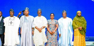 President Bola Ahmed Tinubu GCFR was represented by Vice President Kashim Shettima GCON at the event.