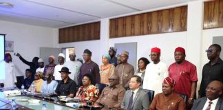 A group photograph of the 3rd quarter Stakeholders Engagement of FMSDIGA with the PS, Dr Onwusoro Maduka Ihemelandu 4th from the right & His Excellency MERSOLE J. MELLEJOR Ambassador, Philippine Embassy Abuja, Nigeria Permanent Representative to ECOWAS, 3rd from the Right with other dignitaries