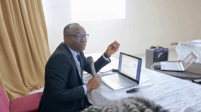 (BPP), Dr. Adebowale A. Adedokun Director-General, Bureau of Public Procurement (BPP), Dr. Adebowale A. Adedokun, FCIPS, ACFE, delivering his presentation at the retreat organized by David Umahi Federal University of Health Sciences (DUFUHS) at Golden Royale Hotel, Enugu