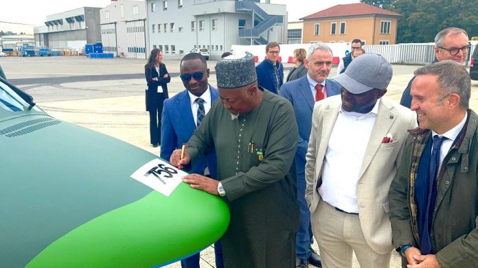 Badaru Inspects Production Of NAF Helicopters And Fighter Jets In Italy