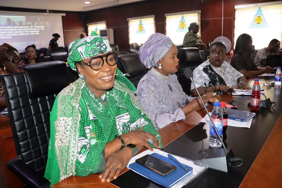 Cross Section of the participants during a "Stakeholders’ Engagement on the Mainstreaming and Enhanced Implementation of the Renewed Hope Agenda for Nigerian Women, Children, Families, and the Vulnerable", held at the Army Resource Centre, Abuja
