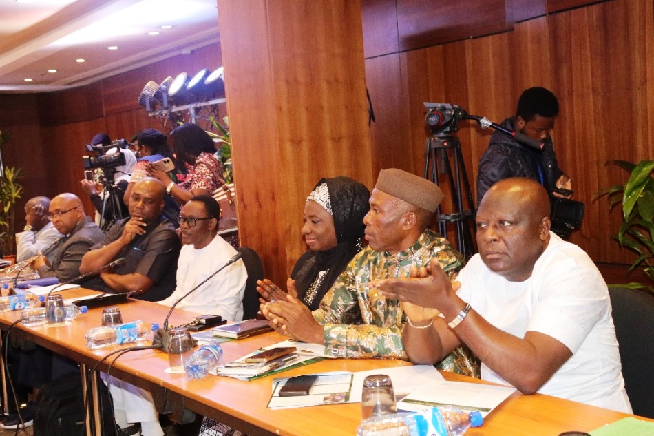 Cross section of Directors of the Ministry of Women Affairs and Social Development, Development Partners, Aides to the Honourable Minister of Women Affairs as well as other dignitaries, at the event held today, at Transcop Hilton, Abuja