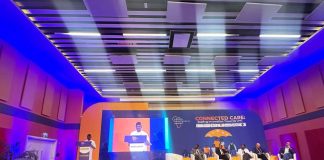 Nigeria's representative at the 2025 Africa Health Tech Summit AHTS at Kigali, Rwanda; Dr Iziaq Adekunle Salako delivering his keynote address during the Continental health Tech meeting.