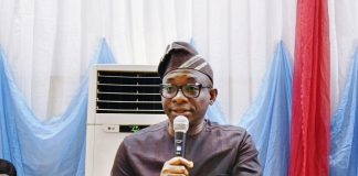 Director-General, Bureau of Public Procurement(BPP), Dr. Adebowale A. Adedokun, FCIPS, ACFE, delivering his remarks at the meeting with Procurement Officers on Salary Grade Level (SGL) 08-14 in the Pool of the Bureau on the Implementation of Procurement Policies in line with the New Revised Thresholds in Abuja