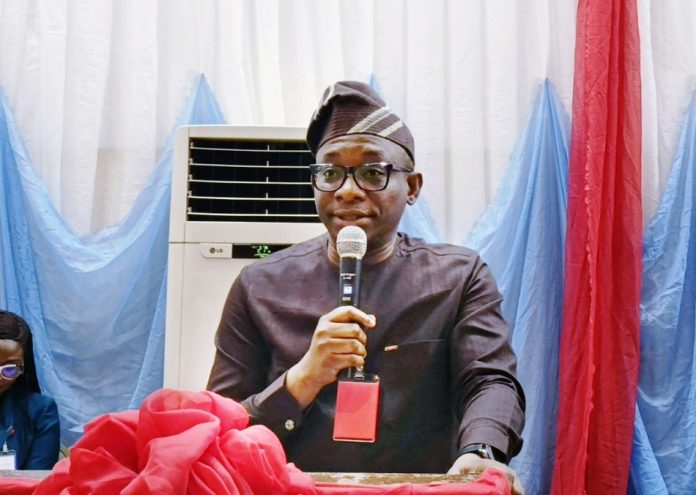 Dr. Adebowale A. Adedokun Director-General, Bureau of Public Procurement(BPP), Dr. Adebowale A. Adedokun, FCIPS, ACFE, delivering his remarks at the meeting with Procurement Officers on Salary Grade Level (SGL) 08-14 in the Pool of the Bureau on the Implementation of Procurement Policies in line with the New Revised Thresholds in Abuja