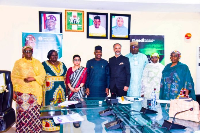 Dr. Maruf Tunji Alausa in Audience with Abhishek Singh Honourable Minister of Education, Dr. Maruf Tunji Alausa in Audience with Indian High Commissioner to Nigeria, His Excellency Abhishek Singh Wednesday 22nd October. 2025