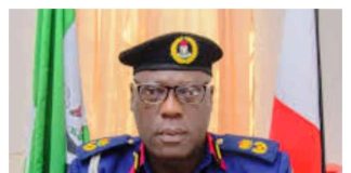 Edo State Commandant of the Nigeria Security and Civil Defence Corps (NSCDC), Agun Gbenga