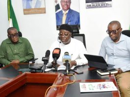 Governor Otti Flags Off Reconstruction of Umuahia–Ikot Ekpene Highway as Education, Infrastructure Transformation Deepens Across Abia