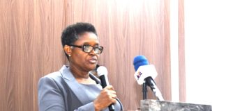 Representative of the Honourable Attorney General of the Federation and Minister of Justice Lateef Fagbemi SAN, Director, Solicitor Department Mrs. Gladys Odegbaro Presenting the HAGF’s Keynote Address during the Second National Consultation on the Cybercrime and Cybersecurity Legal Framework in Abuja.