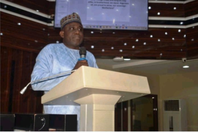 Muhammed S. Koro, DD ICT Muhammed S. Koro, DD ICT, FMACTCE giving his opening remarks at the training session to mark the official launch of the Govmail platform.