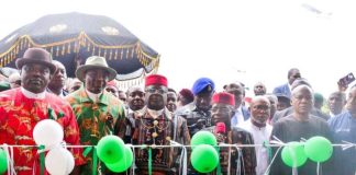 President Tinubu Hails Otti’s Transformation Strides, Commissions Michael Okpara Auditorium And Seven Roads In Aba