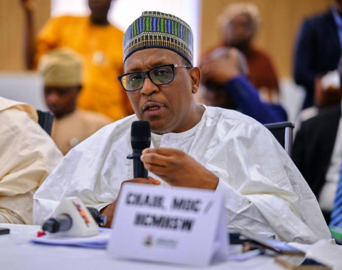 Professor Muhammad Ali Pate Professor Muhammad Ali Pate CON, Honourable Coordinating Minister of Health & Social Welfare and Chairman Ministerial Oversight Committee for the Basic Health Care Provision Fund ( BHCPF) addressing participants during the 12th MOC meeting.