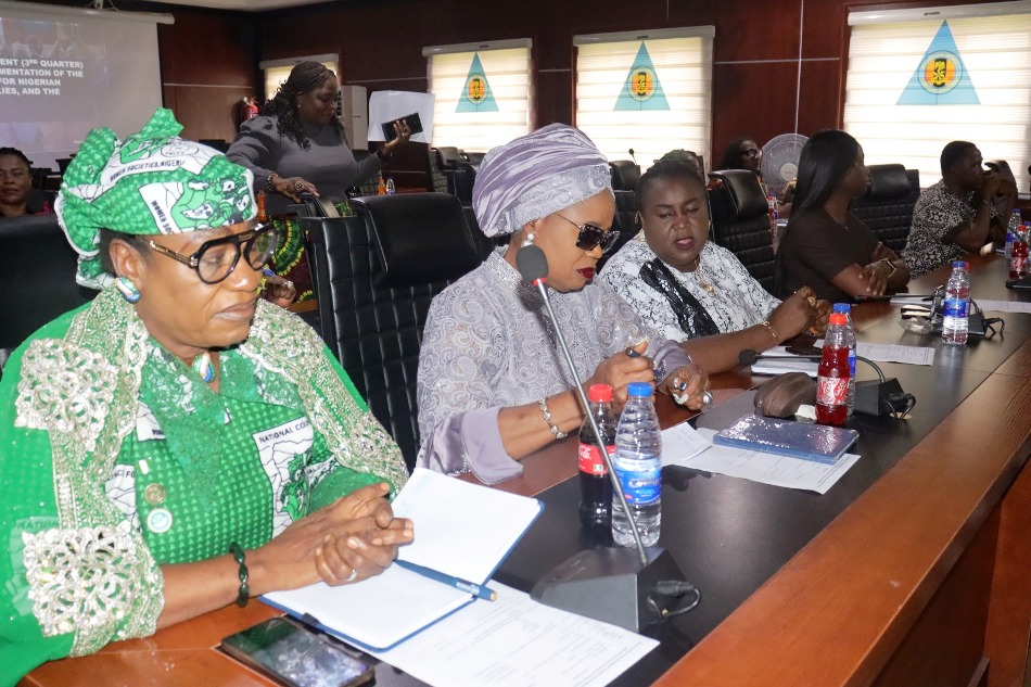 Cross Section of the participants during a "Stakeholders’ Engagement on the Mainstreaming and Enhanced Implementation of the Renewed Hope Agenda for Nigerian Women, Children, Families, and the Vulnerable", held at the Army Resource Centre, Abuja