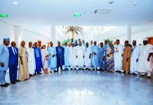 VP SHETTIMA TO ACF: Stand In Solidarity With President Tinubu’s Renewed Hope Agenda (L-R) Deputy Chief of Staff to the President, Sen Ibrahim Hassan Hadejia; DIG Habila Joshak (Rtd); Hon. Beni Lar; Alhaji Mahmud Yayale Ahmed; Amb Baba Ahmed Jidda; Hajia Aishatu Ismail; Amb Ibrahim Mai-Sule; His Excellency Muktar Lamara Yero; Arc. Ibrahim Bunu; Chairman of the Board of Trustees of the Arewa Consultative Forum, Alh Bashir Dalhatu; Vice-President Kashim Shettima; Chairman, National Executive Committee of the Arewa Consultative Forum, Mamman Mike Osuman; Sen Ibrahim Ida; Alhaji Murtala Aliyu; Mrs Maimuna Yaya Abubakar; Lt. Gen. Abdurahman Bello Danbazau (Rtd); Alhaji Ibrahim Sidi Bamalli; IGP M.D. Abubakar (Rtd); Alh Nasiru H. Danu and others during a courtesy visit to Vice-President Kashim Shettima by the leadership of Arewa Counsultative Forum (ACF) at the Presidential Villa in Abuja on Wednesday (29-10-2025)