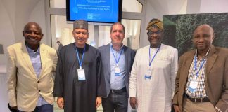 *All* *IPI* *Chieftains* : L-R- Former Presidential Spokesman in Nigeria, Mallam Garba Shehu, ; Nigeria's Minister of Information and National Orientation, Mallam Mohammed Idris Malagi; Chairman of the Executive Board of the International Press Institute ( IPI) , Vienna Austria, Mr. Marton Gergely; Member representing Nigeria and Africa on the IPI Executive Board , Mr Raheem Adedoyin and Associate Professor of Mass Communication, Bayero University, Kano, Dr. Sule Yau Sule at the World Congress and 75th Anniversary of the International Press Institute ( IPI ) in Vienna, Austria, Yesterday
