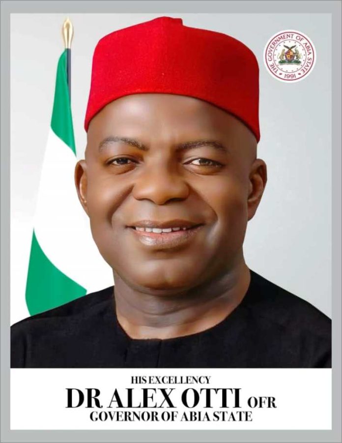 Abia State Governor, Dr. Alex Otti Abia State Governor, His Excellency, Dr. Alex Otti, OFR