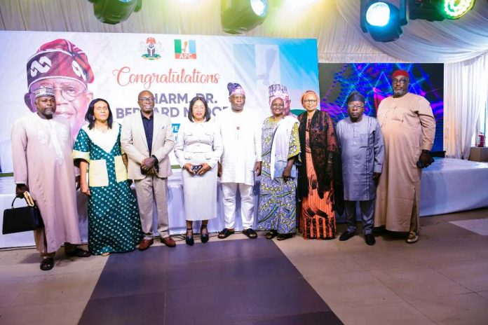 Appointment Of Dr. Bernard M. Doro Newly sworn -in Honourable Minister, Federal Ministry of Humanitarian Affairs and Poverty Reduction, Dr Bernard M. Doro and his wife at the grand reception held in his honour in Abuja on Thursday 6th November, 2025