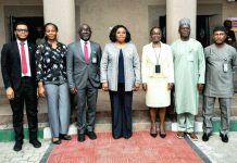 HCSF Inaugurates Committees For The 2026 International Civil Service Conference HCSF, Mrs Didi Esther Walson-Jack, OON, mni (m) flanked by members of the Steering Committee for the 2026 International Civil Service Conference after the inauguration