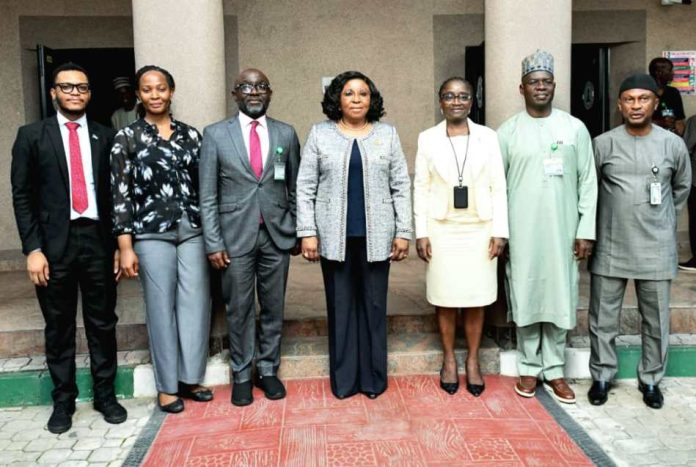 Committees For The 2026 International Civil Service Conference HCSF, Mrs Didi Esther Walson-Jack, OON, mni (m) flanked by members of the Steering Committee for the 2026 International Civil Service Conference after the inauguration