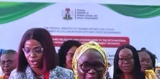 Dr. Maryam Ismaila Keshinron, Permanent Secretary, Federal Ministry of Women Affairs and Social Development during the National Technical Working Group (NTWG) Meeting on Ending Violence Against Women and Girls (VAWG) held as part of the on-going 25th National Council on Women Affairs and Social Development in Benin, Edo State.