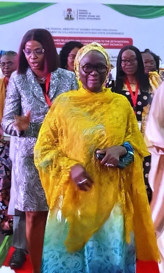 Dr. Maryam Ismaila Keshinron Dr. Maryam Ismaila Keshinron, Permanent Secretary, Federal Ministry of Women Affairs and Social Development during the National Technical Working Group (NTWG) Meeting on Ending Violence Against Women and Girls (VAWG) held as part of the on-going 25th National Council on Women Affairs and Social Development in Benin, Edo State.