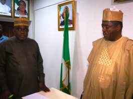 DD (ICT) Federal Ministry of Art Culture Tourism and Creative Economy, Muhammed Koro and Permanent Secretary of Federal Ministry of Art Culture Tourism and Creative Economy Dr. Mukhtar Yawale Muhammad.