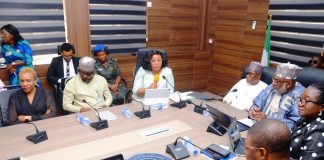 THE HOS.MRS DIDI-WATSON JACK GIVING HER REMARKS DURING THE ECM OFFICIAL LAUNCH.