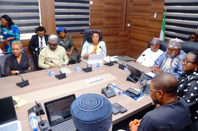 THE HOS.MRS DIDI-WATSON JACK GIVING HER REMARKS DURING THE ECM OFFICIAL LAUNCH.