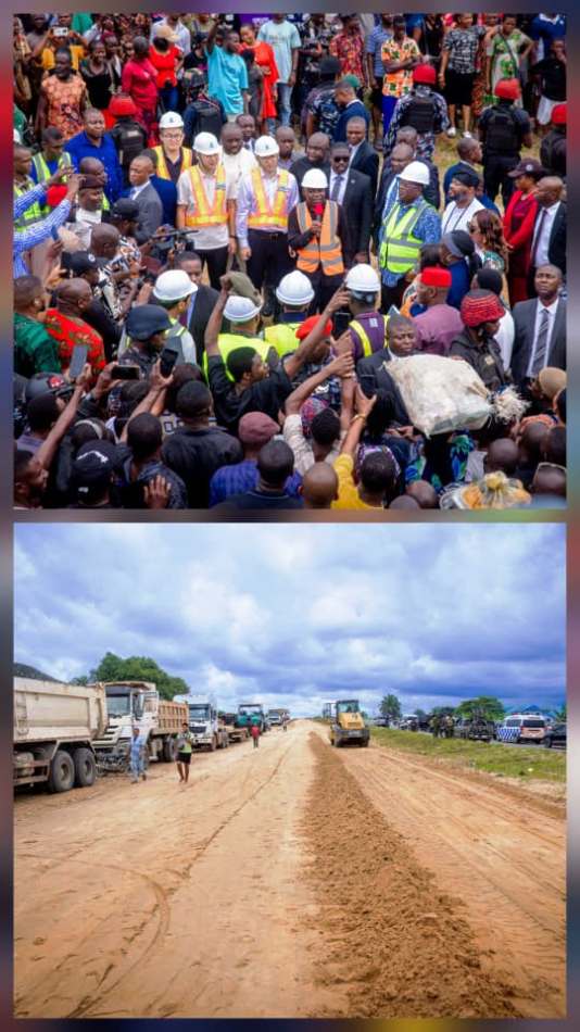 Enugu–Port Harcourt Road Federal Government Intensifies Efforts On Enugu–Port Harcourt Road As Governor Otti, Works Minister Umahi Inspect Project