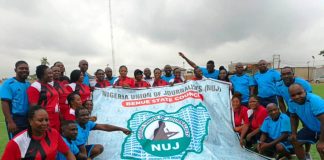 FIC Makurdi Donates Flex Banners To NUJ Benue Council During Press Week Activities