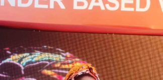 Honourable Minister of Women Affairs and Social Development, Hajiya Imaan Sulaiman-Ibrahim, FSI, delivering her key note address during a high-level engagement held on Monday, November 24, 2025, at the Envoy Hotel, Abuja, marking the national commencement of the global 16 Days of Activism Against Gender-Based Violence under the theme: “UNiTE! End Digital Violence Against All Women and Girls.”