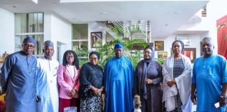 Secretary to the Government of the Federation, Sen. George Akume, fnim, CON, accompanied by government officials, paid condolence visit to the family of late Sen. Solomon A.S Ewuga on Thursday, 20th November, 2025 in Abuja.