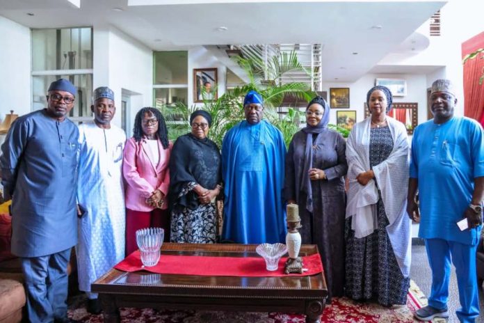 Secretary to the Government of the Federation, Sen. George Akume, fnim, CON, accompanied by government officials, paid condolence visit to the family of late Sen. Solomon A.S Ewuga on Thursday, 20th November, 2025 in Abuja.