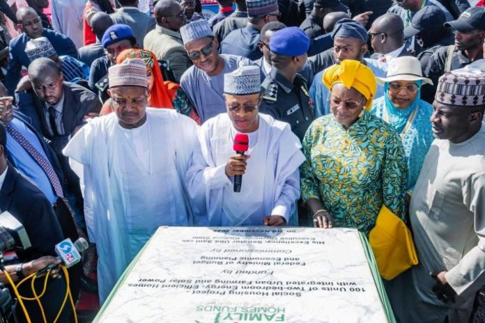 Newly Built Energy -Efficient Home Governor Uba Sani And Minister Of Housing And Urban Development Commission And Distribute 100 Newly Built Energy -Efficient Home In Kaduna