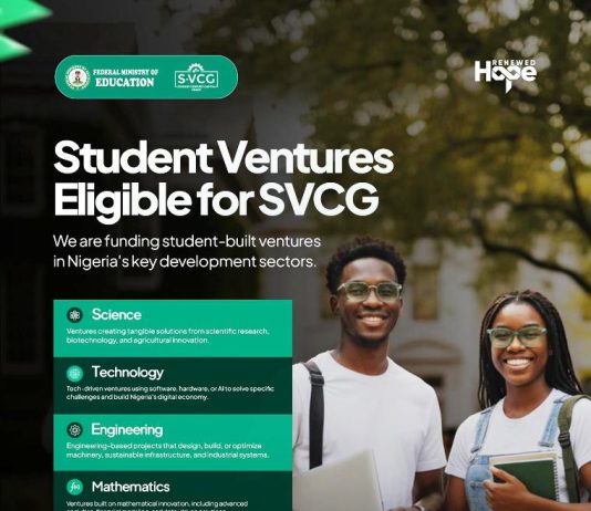 FG Launches ‘Next Moonshot’ Initiative, Opens Application Portal For ₦50 Million Student Venture Capital Grant (S-VCG)