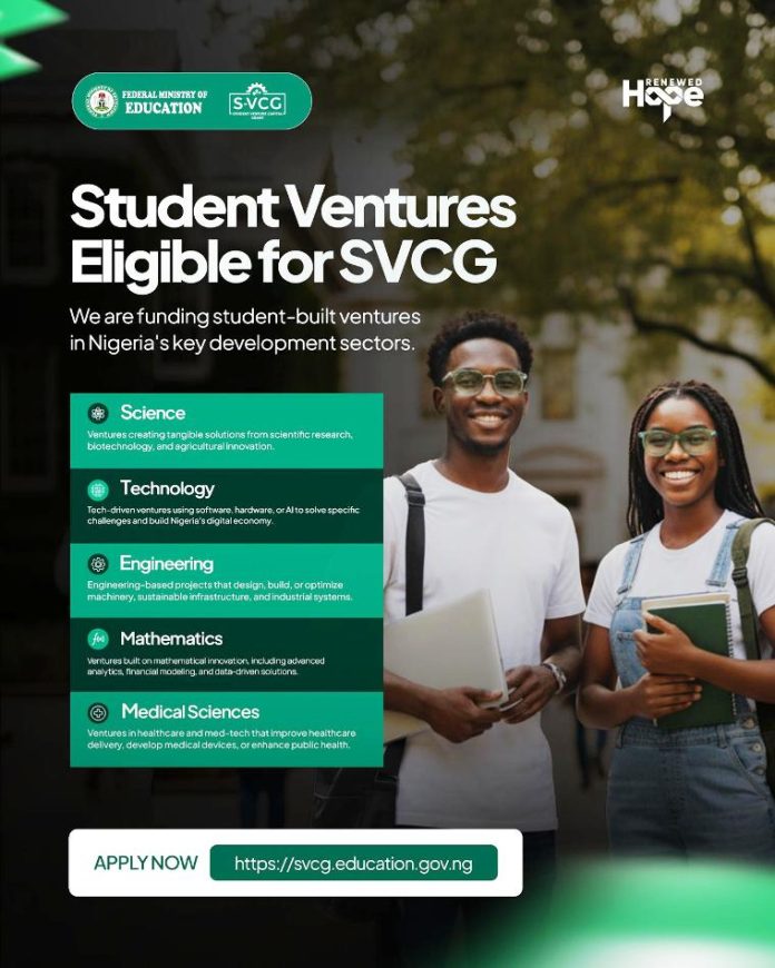 FG Launches ‘Next Moonshot’ Initiative, Opens Application Portal For ₦50 Million Student Venture Capital Grant (S-VCG)