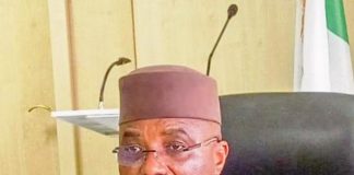 The Permanent Secretary, MPR. Dr. Vitalis Emeka Obi mni speaking during the inauguration of the Technical/Steering Committee on creation/management of the Nigeria Green Fund and Development of Sovereign Carbon Credits in Abuja.