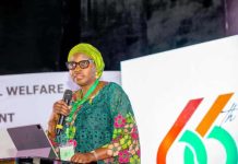 The Permanent Secretary Daju Kachollom mni, delivers her opening remarks at the Technical Session of the 66th Regular Meeting of the NCH