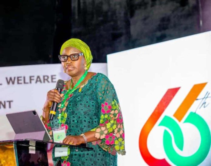 The Permanent Secretary Daju Kachollom mni, delivers her opening remarks at the Technical Session of the 66th Regular Meeting of the NCH